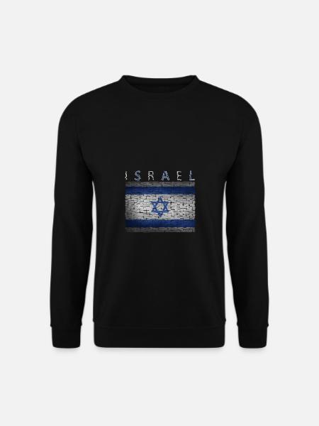 Israel Flagge - Unisex Pullover - Schwarz