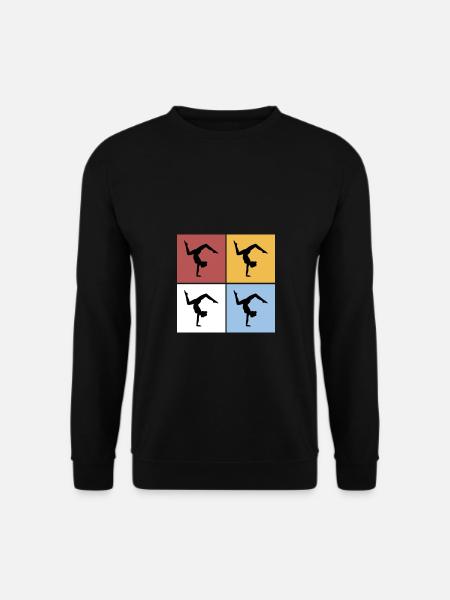 Quadrate Bodenturnen Gymnastik Sport Hobby - Unisex Pullover - Schwarz