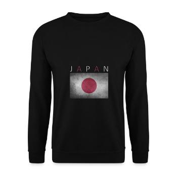 Japon Tokyo Flag Design - Sweat-shirt Unisexe - noir - Devant - Alina (178cm) & Michal (187cm)