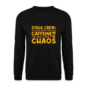 Stage Crew Magical Crew Usually Fueled By Caffeine - Unisex Sweatshirt - black - Front - Alina (178cm) & Michal (187cm)