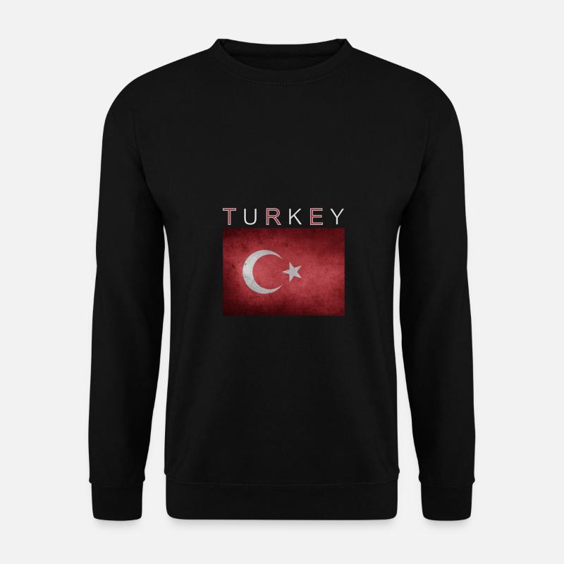 Turkey Flag Istanbul Ankara - Unisex Sweatshirt - black