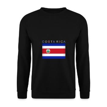 Costa Rica Drapeau Amérique latine San José - Sweat-shirt Unisexe - noir - Devant - Alina (178cm) & Michal (187cm)