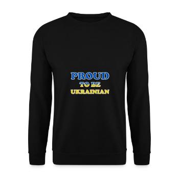 Fier d’être ukrainien Kiev Peace Peace Pride - Sweat-shirt Unisexe - noir - Devant - Alina (178cm) & Michal (187cm)
