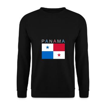 Drapeau du Panama - Sweat-shirt Unisexe - noir - Devant - Alina (178cm) & Michal (187cm)
