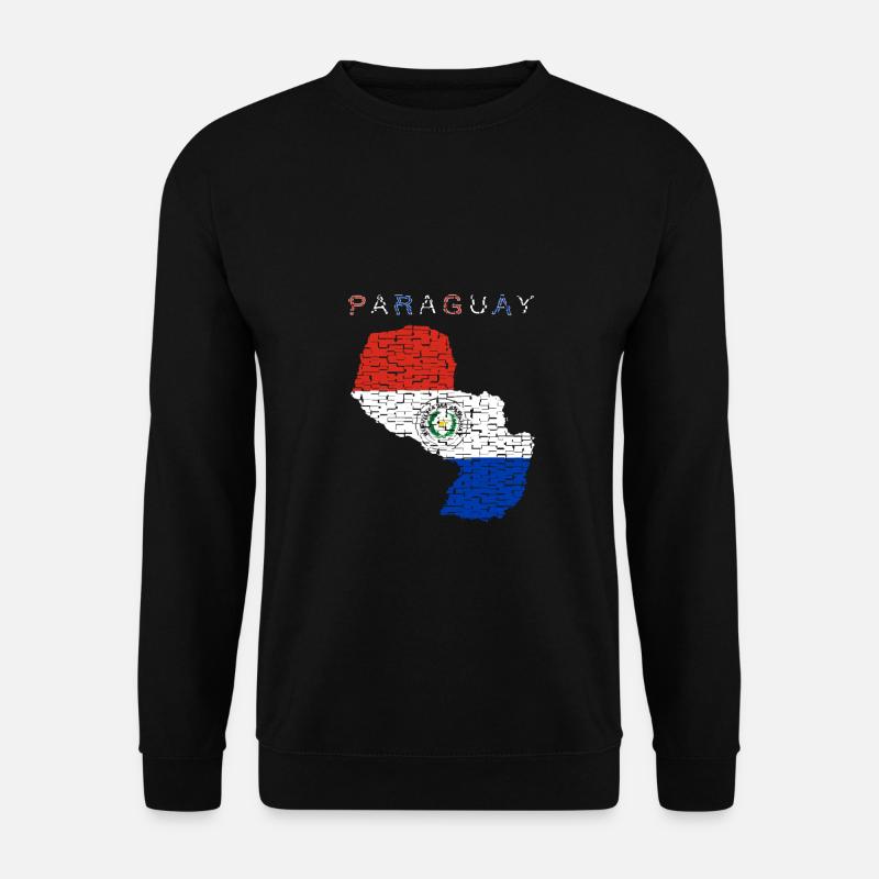 Paraguay Map Flag - Unisex Sweatshirt - black