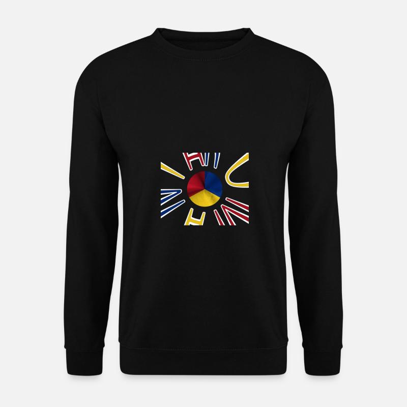 Drapeau de la Roumanie Bucarest - Sweat-shirt Unisexe - noir