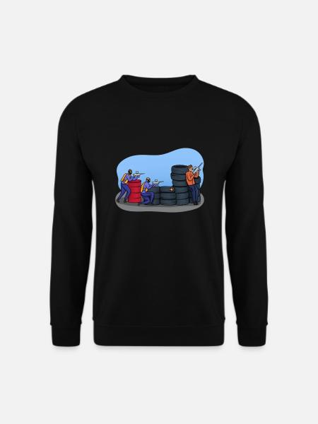Paintball illustration - Unisex Sweatshirt - black