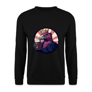 Harpy Bird Beer - Unisex Sweatshirt - black - Front - Alina (178cm) & Michal (187cm)