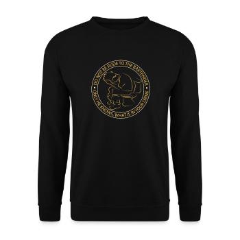 Bartender & Bartender - Bartender Gift - Unisex Sweatshirt - black - Front - Alina (178cm) & Michal (187cm)