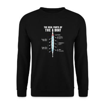 Sports aquatiques de remise en forme pour les rameurs - Sweat-shirt Unisexe - noir - Devant - Alina (178cm) & Michal (187cm)