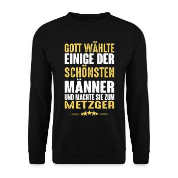 Metzger - Metzger - Unisex Pullover - Schwarz - Vorne - Alina (178cm) & Michal (187cm)