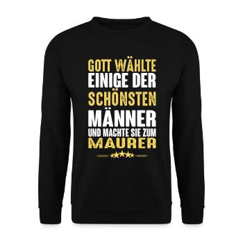Maurer - Maurer - Unisex Pullover - Schwarz - Vorne - Alina (178cm) & Michal (187cm)