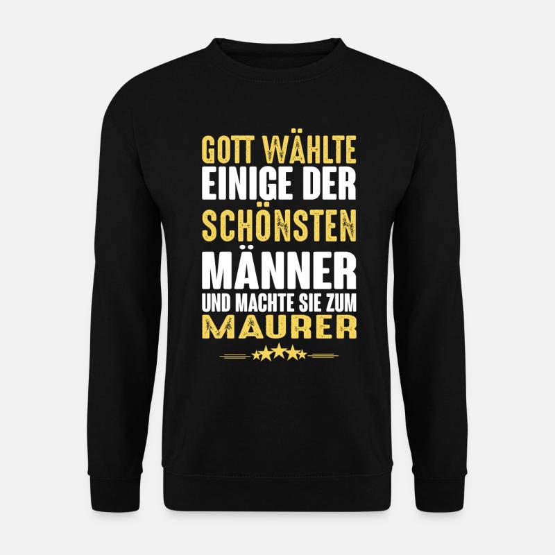 Maurer - Maurer - Unisex Pullover - Schwarz