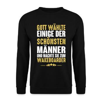 Wakeboard - Wakeboarder - Unisex Pullover - Schwarz - Vorne - Alina (178cm) & Michal (187cm)