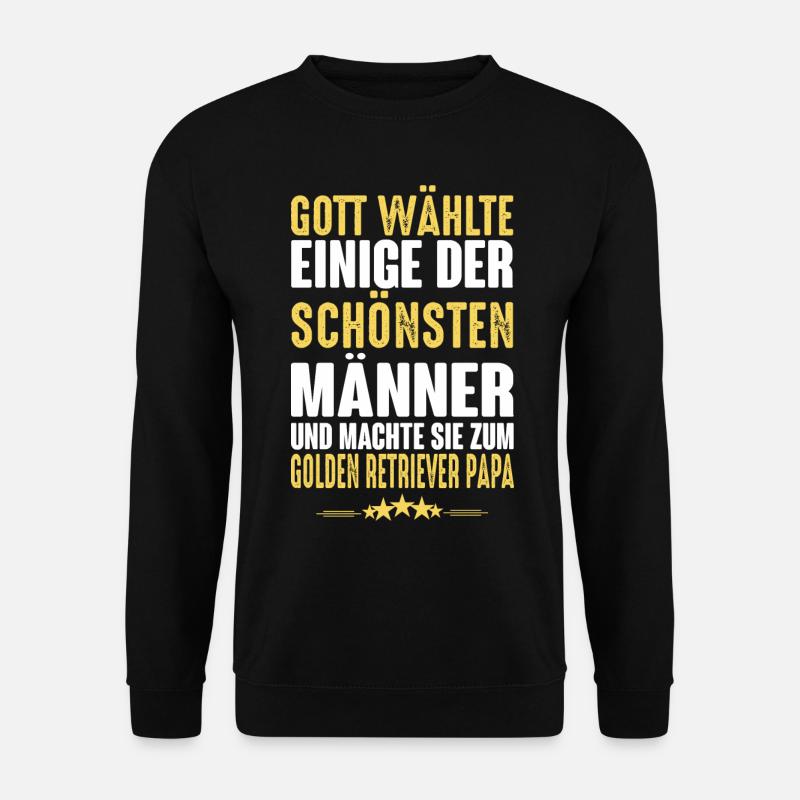 Golden Retriever Papa - Golden Retriever - Unisex Pullover - Schwarz