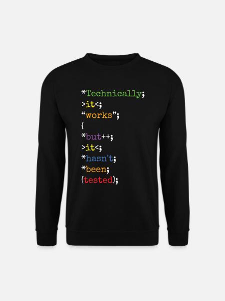 Software Ingenieur Informatiker Programmierer - Unisex Pullover - Schwarz