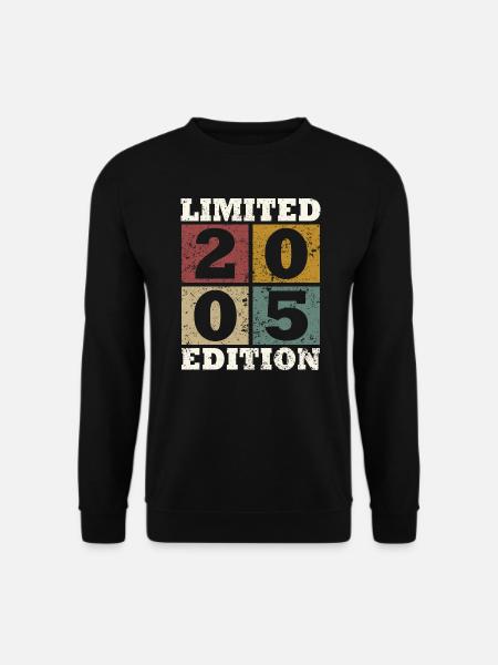 Vintage Geschenk 2005 Jubiläum Limited Edition - Unisex Pullover - Schwarz