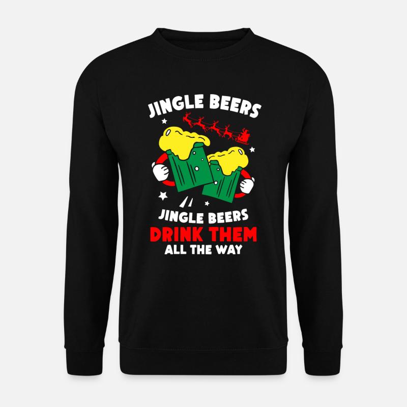 Santa Clause Beers - Unisex Sweatshirt - black