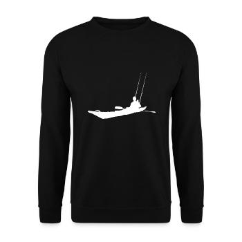 Kayak Pêche kayak pêche - Sweat-shirt Unisexe - noir - Devant - Alina (178cm) & Michal (187cm)