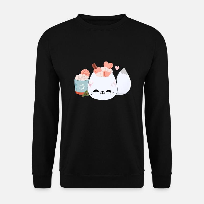 Niedlicher Polarfuchs - Unisex Pullover - Schwarz