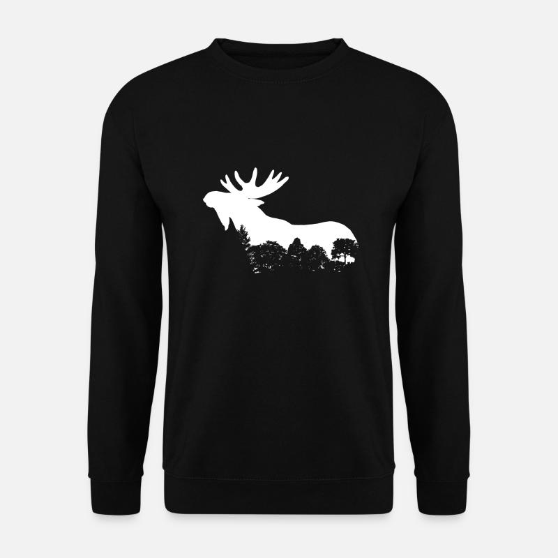 Moose - Unisex Sweatshirt - black
