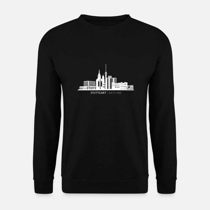 Stuttgart landmarks skyline gift - Unisex Sweatshirt - black