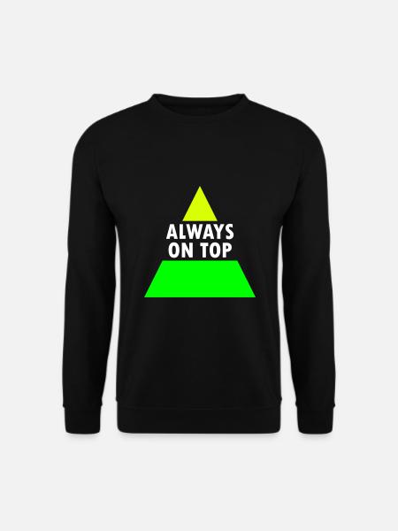 Always on top (split triangle) - Unisex Sweatshirt - black