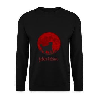 Golden retriever - Unisex Sweatshirt - black - Front - Alina (178cm) & Michal (187cm)