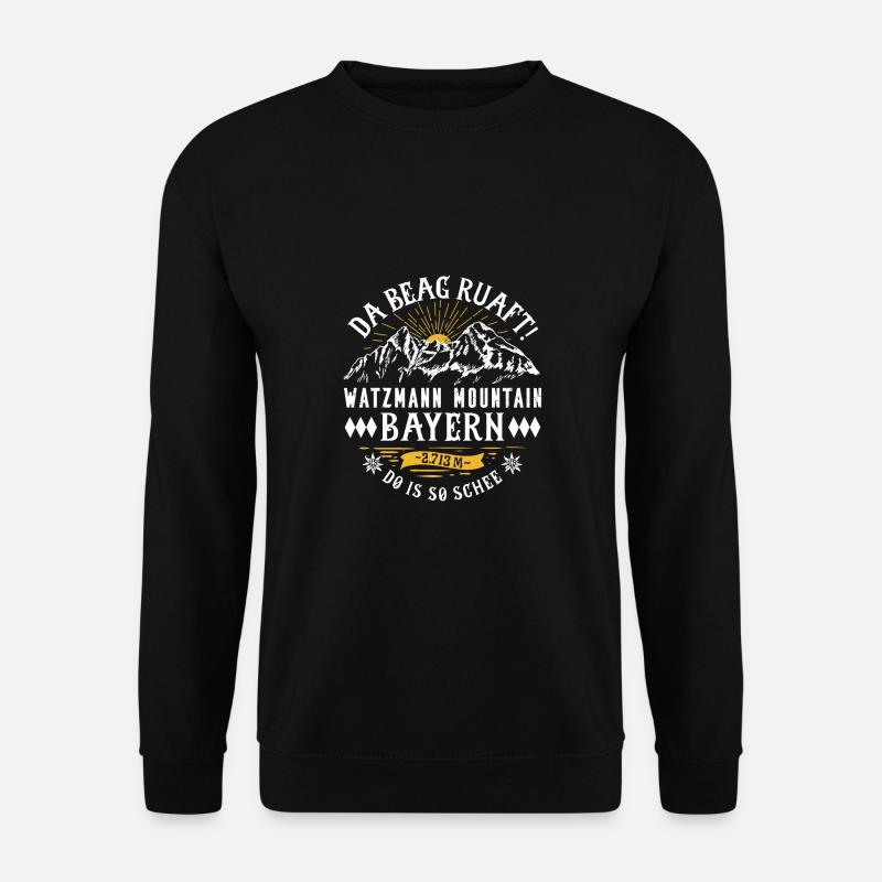 Watzmann Berg - Unisex Pullover - Schwarz