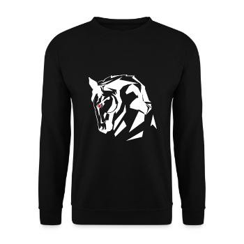T-SHIRT CHEVAL CHEVAL CHEVAL CHEVAL - Sweat-shirt Unisexe - noir - Devant - Alina (178cm) & Michal (187cm)