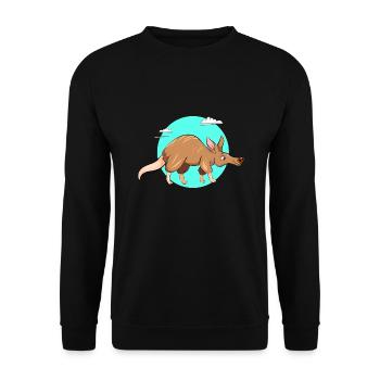 Aardvark - Unisex Sweatshirt - black - Front - Alina (178cm) & Michal (187cm)