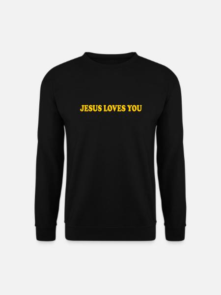 Jesus loves you - Unisex Sweatshirt - black