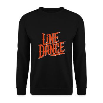 Line Dance Design for Dancers and Dance Group - Unisex Sweatshirt - black - Front - Alina (178cm) & Michal (187cm)