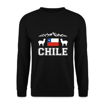 Chile - Unisex Pullover - Schwarz - Vorne - Alina (178cm) & Michal (187cm)