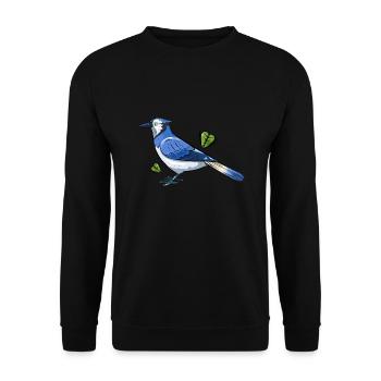 Blue Jay - Unisex Sweatshirt - black - Front - Alina (178cm) & Michal (187cm)