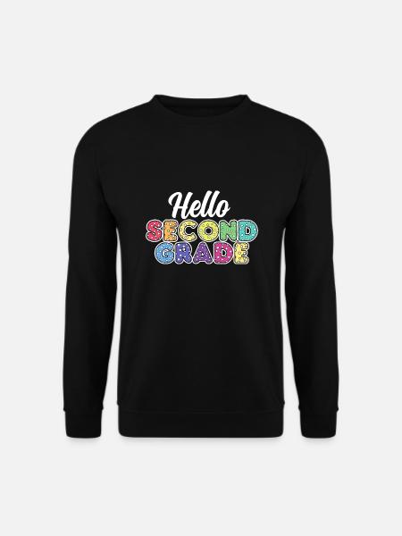Teacher Hello Second Grade - Unisex Sweatshirt - black