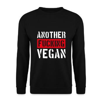 UN AUTRE BAISE VEGAN VEGANER - Sweat-shirt Unisexe - noir - Devant - Alina (178cm) & Michal (187cm)
