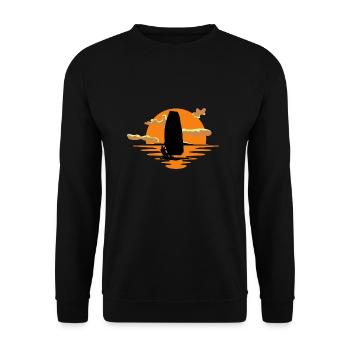 Windsurfer - Sweat-shirt Unisexe - noir - Devant - Alina (178cm) & Michal (187cm)