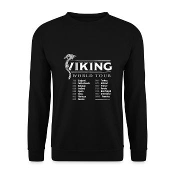 Viking World Tour - Unisex Pullover - Schwarz - Vorne - Alina (178cm) & Michal (187cm)