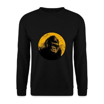 Gorille argenté alpha gorille - Sweat-shirt Unisexe - noir - Devant - Alina (178cm) & Michal (187cm)
