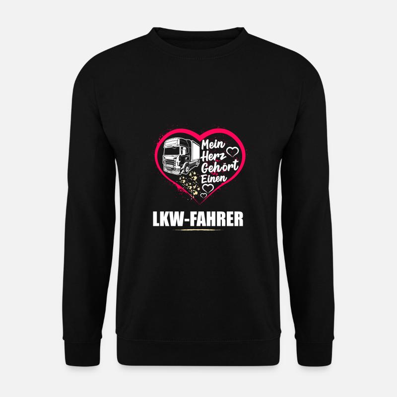 LKW-Fahrer Fernfahrer LKW Trucker Geschenk - Unisex Pullover - Schwarz
