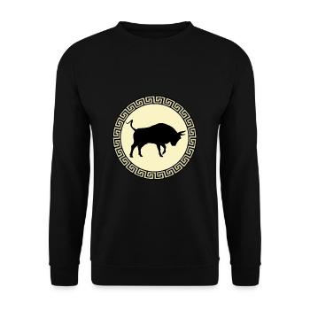 Grèce, Leonidas, Sparta, Athènes - Sweat-shirt Unisexe - noir - Devant - Alina (178cm) & Michal (187cm)