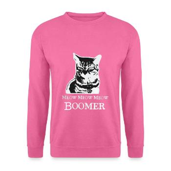 Meow Meow Meow Boomer - Sweat-shirt Unisexe - rose - Devant