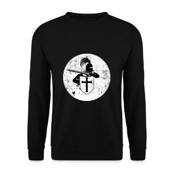 Ritter - Unisex Pullover - Schwarz - Vorne - Alina (178cm) & Michal (187cm)