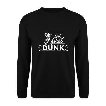 Drôle de dicton de basket-ball - Sweat-shirt Unisexe - noir - Devant - Alina (178cm) & Michal (187cm)