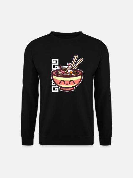 Love Ramen Noodles Kawaii Style design Gift - Unisex Sweatshirt - black