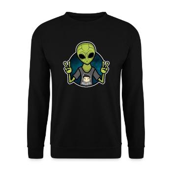 Alien Believe - Sweat-shirt Unisexe - noir - Devant - Alina (178cm) & Michal (187cm)