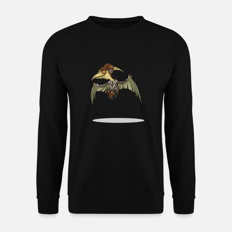 Pilote de ptérodactyle - Sweat-shirt Unisexe - noir