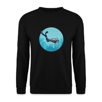 Plongée sous-marine - Sweat-shirt Unisexe - noir - Devant - Alina (178cm) & Michal (187cm)