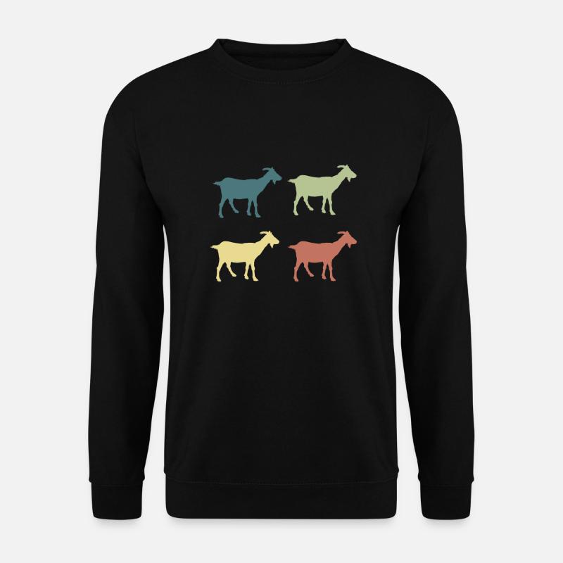 Retro Ziege - Unisex Pullover - Schwarz